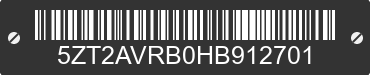 2017 FOREST RIVER Avenger 5ZT2AVRB0HB912701 VIN decoded