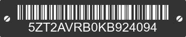 2019 FOREST RIVER Avenger 5ZT2AVRB0KB924094 VIN decoded