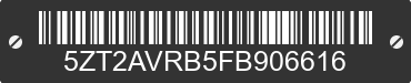 2015 FOREST RIVER Avenger 5ZT2AVRB5FB906616 VIN decoded