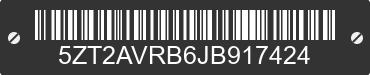 2018 FOREST RIVER Avenger 5ZT2AVRB6JB917424 VIN decoded