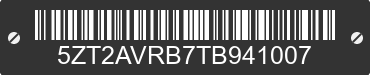 2026 FOREST RIVER Avenger 5ZT2AVRB7TB941007 VIN decoded