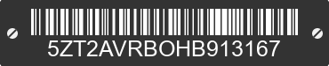 2017 FOREST RIVER Avenger 5ZT2AVRBOHB913167 VIN decoded
