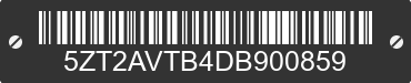 2013 FOREST RIVER Avenger 5ZT2AVTB4DB900859 VIN decoded
