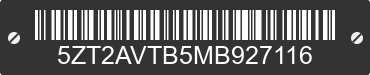 2021 FOREST RIVER Avenger 5ZT2AVTB5MB927116 VIN decoded