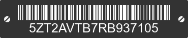 2024 FOREST RIVER Avenger 5ZT2AVTB7RB937105 VIN decoded
