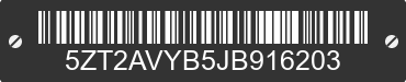 2018 FOREST RIVER Avenger 5ZT2AVYB5JB916203 VIN decoded