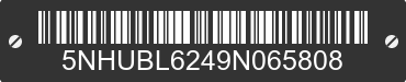 2009 FOREST RIVER Blazer 5NHUBL6249N065808 VIN decoded