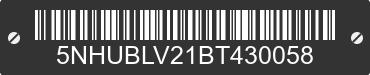 2011 FOREST RIVER Blazer 5NHUBLV21BT430058 VIN decoded