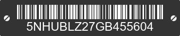 2016 FOREST RIVER Blazer 5NHUBLZ27GB455604 VIN decoded