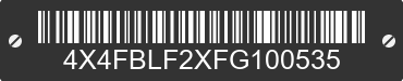 2015 FOREST RIVER Blue Ridge 4X4FBLF2XFG100535 VIN decoded