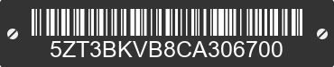 2012 FOREST RIVER Brookstone 5ZT3BKVB8CA306700 VIN decoded