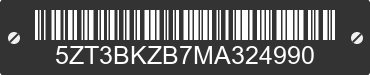 2021 FOREST RIVER Brookstone 5ZT3BKZB7MA324990 VIN decoded