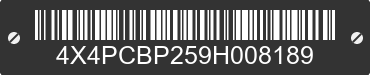 2009 FOREST RIVER Cabin 4X4PCBP259H008189 VIN decoded