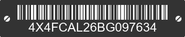 2011 FOREST RIVER Cardinal Towables 4X4FCAL26BG097634 VIN decoded