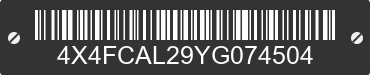 2000 FOREST RIVER Cardinal Towables 4X4FCAL29YG074504 VIN decoded