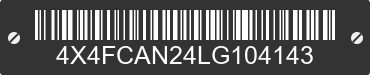2020 FOREST RIVER Cardinal Towables 4X4FCAN24LG104143 VIN decoded
