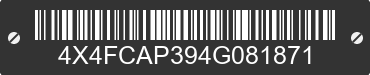 2004 FOREST RIVER Cardinal Towables 4X4FCAP394G081871 VIN decoded
