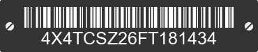 2015 FOREST RIVER Cascades 4X4TCSZ26FT181434 VIN decoded