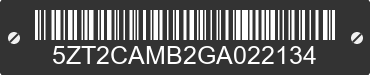 2016 FOREST RIVER Catalina 5ZT2CAMB2GA022134 VIN decoded