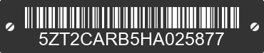 2017 FOREST RIVER Catalina 5ZT2CARB5HA025877 VIN decoded