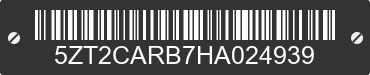2017 FOREST RIVER Catalina 5ZT2CARB7HA024939 VIN decoded