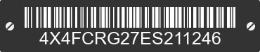 2014 FOREST RIVER Cedar Creek 4X4FCRG27ES211246 VIN decoded