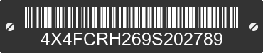 2009 FOREST RIVER Cedar Creek 4X4FCRH269S202789 VIN decoded