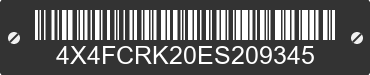 2014 FOREST RIVER Cedar Creek 4X4FCRK20ES209345 VIN decoded