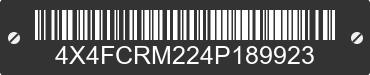 2004 FOREST RIVER Cedar Creek 4X4FCRM224P189923 VIN decoded