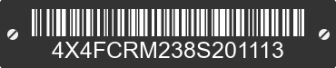 2008 FOREST RIVER Cedar Creek 4X4FCRM238S201113 VIN decoded