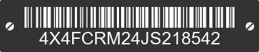 2018 FOREST RIVER Cedar Creek 4X4FCRM24JS218542 VIN decoded