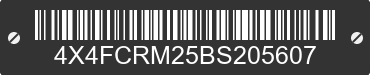 2011 FOREST RIVER Cedar Creek 4X4FCRM25BS205607 VIN decoded