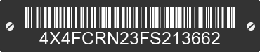 2015 FOREST RIVER Cedar Creek 4X4FCRN23FS213662 VIN decoded