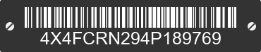 2004 FOREST RIVER Cedar Creek 4X4FCRN294P189769 VIN decoded