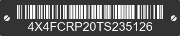 2026 FOREST RIVER Cedar Creek 4X4FCRP20TS235126 VIN decoded