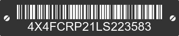 2020 FOREST RIVER Cedar Creek 4X4FCRP21LS223583 VIN decoded