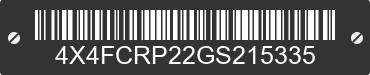 2016 FOREST RIVER Cedar Creek 4X4FCRP22GS215335 VIN decoded