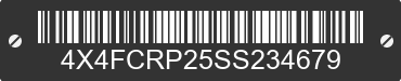 2025 FOREST RIVER Cedar Creek 4X4FCRP25SS234679 VIN decoded
