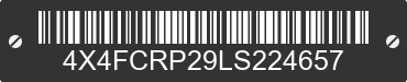 2020 FOREST RIVER Cedar Creek 4X4FCRP29LS224657 VIN decoded