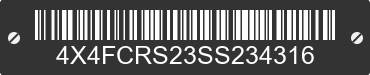2025 FOREST RIVER Cedar Creek 4X4FCRS23SS234316 VIN decoded