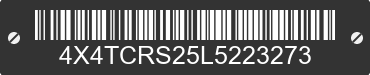 2020 FOREST RIVER Cedar Creek 4X4TCRS25L5223273 VIN decoded