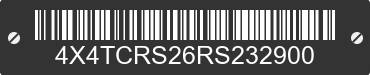 2024 FOREST RIVER Cedar Creek 4X4TCRS26RS232900 VIN decoded