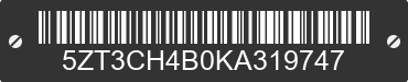 2019 FOREST RIVER Chaparral 5ZT3CH4B0KA319747 VIN decoded