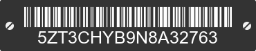 2022 FOREST RIVER Chaparral 5ZT3CHYB9N8A32763 VIN decoded