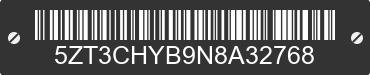 2022 FOREST RIVER Chaparral 5ZT3CHYB9N8A32768 VIN decoded