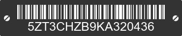 2019 FOREST RIVER Chaparral 5ZT3CHZB9KA320436 VIN decoded