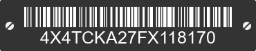 2015 FOREST RIVER Cherokee 4X4TCKA27FX118170 VIN decoded