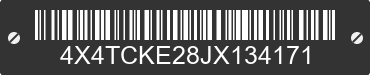 2018 FOREST RIVER Cherokee 4X4TCKE28JX134171 VIN decoded