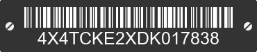 2013 FOREST RIVER Cherokee 4X4TCKE2XDK017838 VIN decoded