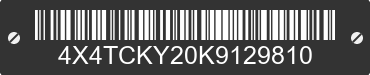 2019 FOREST RIVER Cherokee 4X4TCKY20K9129810 VIN decoded